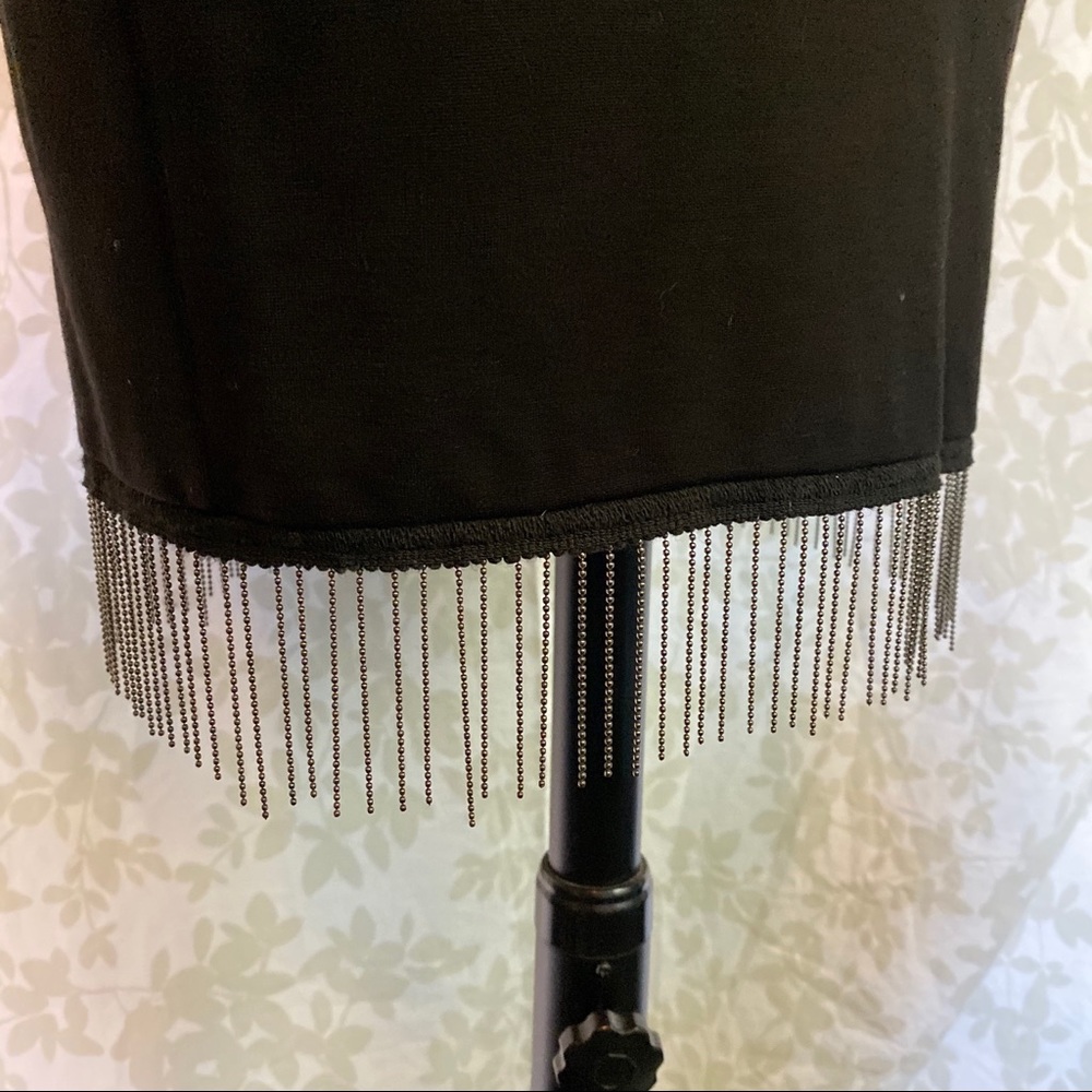 Sold French Connection LBD w/ Chain Fringe - Picture 6 of 8